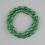 חרוזי כריזופרז בצורת גרגר, קוטר 12×7 mm, 5–8 mm ±, אורך כ-38 cm ± על חוט
