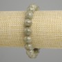 צמיד אפטיט ירוק, חרוז חלק קוטר 11mm ±, אורך 18cm ±, אלסטי