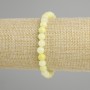 צמיד אוניקס (מלאכותי) כדור חלק, קוטר 6mm±, אורך 18cm± סטרץ'