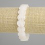צמיד מקריסטל הר, חרוזים חלקים, קוטר 14×10 mm ±, אורך 18 cm ±, סטרץ'