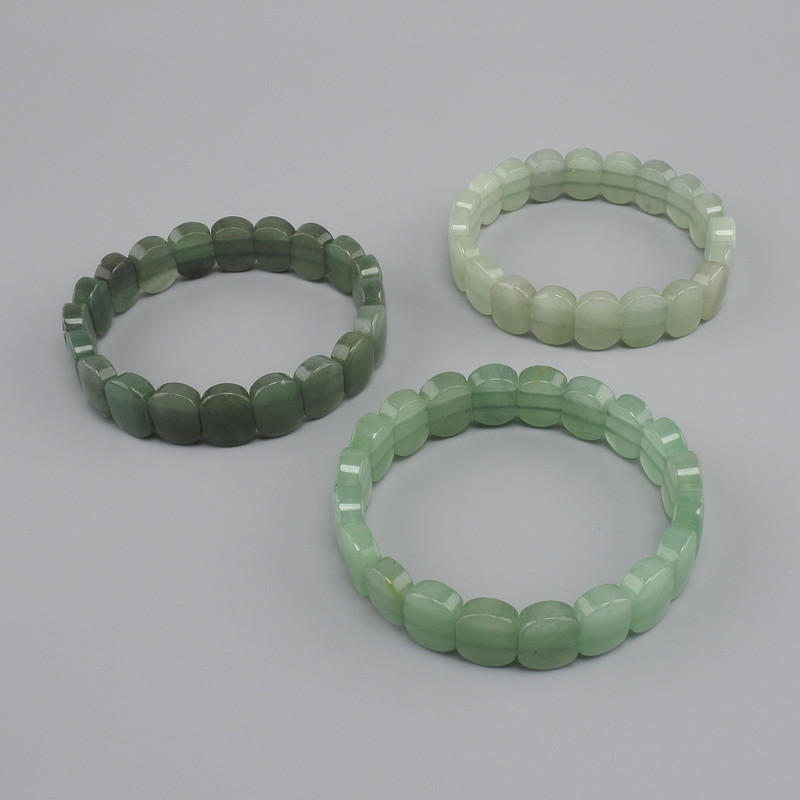 צמיד נפריט חוליה חלקה, קוטר 14x10mm+-, אורך 18cm+- אלסטי