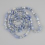 חרוזים קיאניט וקריסטל הר שבבי 5-7.5mm+- אורך 78cm+- על חוט