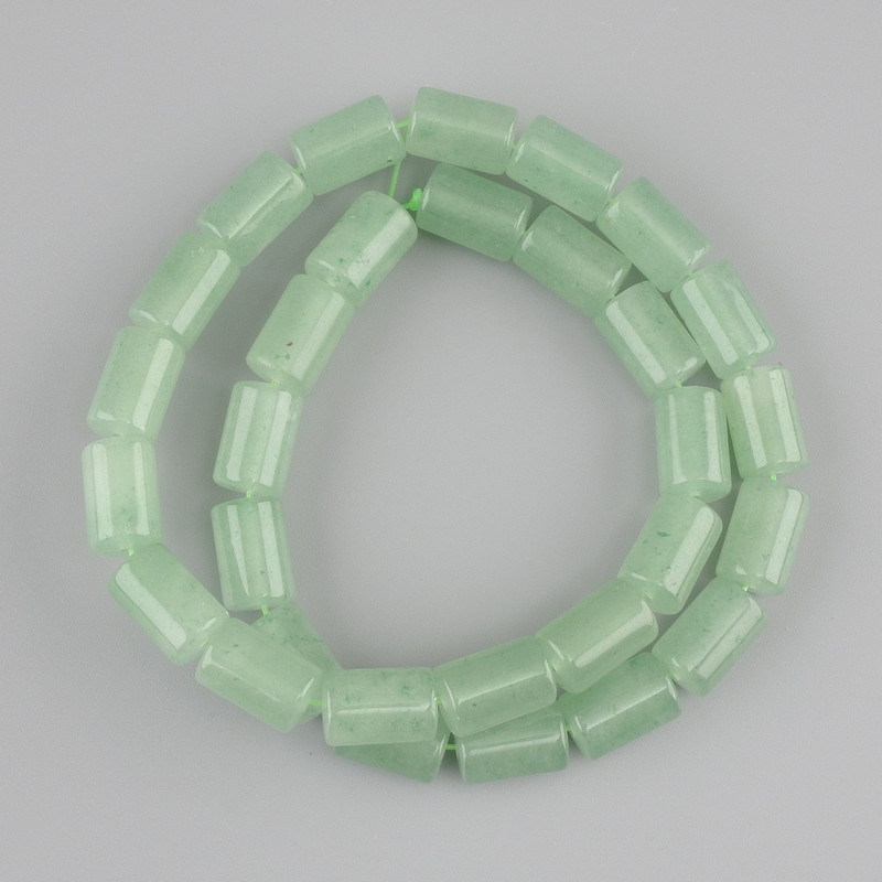 חרוזי נפיריט גליל 12x8mm±, אורך כ-38cm± על חוט דייג