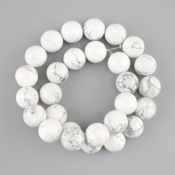 חרוזי קאהולונג, כדור חלק, 14mm ±, אורך 39cm ± על חוט