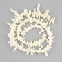 חרוזי אלמוג שבבי בצורת מחט, קוטר 5-20x2, 5-6 mm ±, אורך 43 cm ± על חוט
