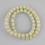 חרוזים לבה וולקנית צילינדר, קוטר 8×8mm± על חוט, אורך 38cm+