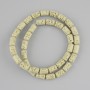 חרוזים לבה וולקנית צילינדר, קוטר 10×6mm± על חוט, אורך 38cm+