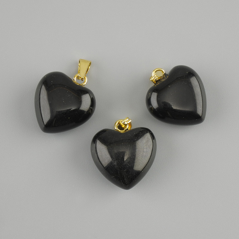 תליון לב אגט 15×15×23mm+