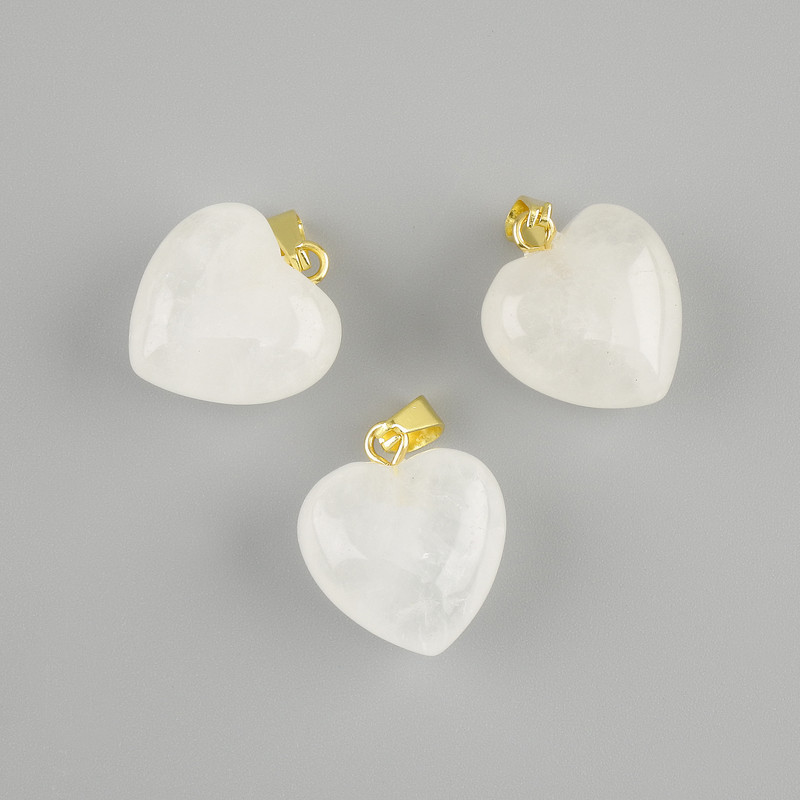 תליון לב קריסטל הר 15×15×23mm+