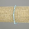 צמיד טופז עם חרוזים חצויים, קוטר 4mm ±, אורך 18cm ±, סטרץ'