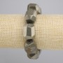 צמיד פיריט רב-פאות, קוטר 20-21, 5x16 mm +-, אורך 18 cm +- סטרץ'
