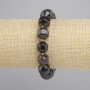 צמיד גרנט רב-פאות, קוטר 11–12×11–12 מ"מ ±, חרוזים 3 מ"מ ±, אורך 18 ס"מ ±, על גומי אלסטי