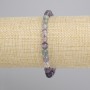 צמיד פלואוריט כדור חלק, קוטר 6mm+-, אורך 18cm+- סטרץ'
