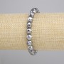 צמיד טרהרץ רב-פאות, קוטר 8x7mm+-, אורך 18cm+- סטרץ'