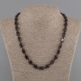 שרשרת גרנט אובלית 12×8 mm ±, אורך 45 cm ± עם סוגר