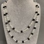שרשרת ארוכה מקריסטל צ'כי, אורך 146cm+