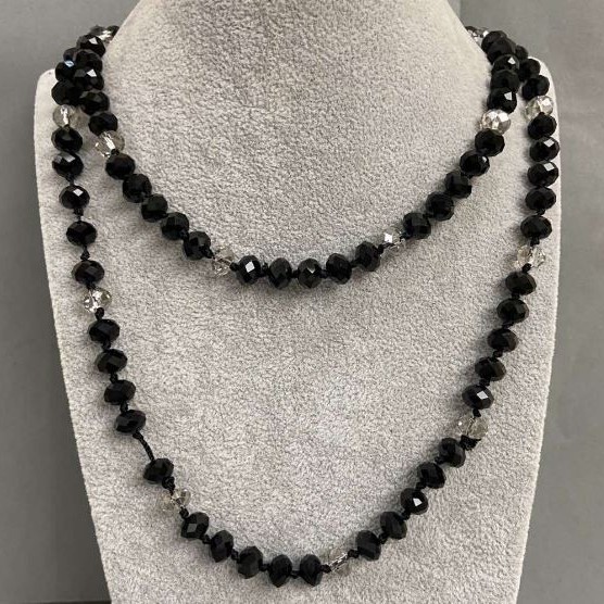 שרשרת ארוכה מקריסטל צ'כי, אורך 120 ס"מ+