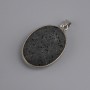 תליון לבה אובלי במסגרת, קוטר 26×20 mm ±, אורך 35 cm ±