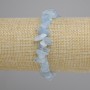 צמיד משבבי אקוומרין, קוטר 7-14x2-7mm+-, אורך 18cm +- על בסיס אלסטי