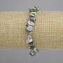 צמיד אגט מוסי שבבי, קוטר 6-10×2-4 mm ±, אורך 18 cm ±, סטרץ'