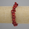 צמיד שבבי אלמוג, קוטר 8-11×2-5 mm ±, אורך 18 cm ± על בסיס אלסטי
