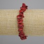 צמיד שבבי אלמוג, קוטר 8-11×2-5 mm ±, אורך 18 cm ± על בסיס אלסטי