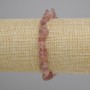 צמיד קוורץ תות שברי, קוטר 5-11×4-7mm ±, אורך 18cm ± סטרץ'