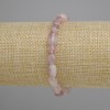 צמיד קוורץ תותי, אבנים מלוטשות, קוטר 6-10,5 x 6-7,5mm +-, אורך 18cm +- אלסטי