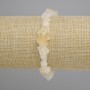 צמיד ציטרין אבנים לא מעובדות, קוטר 7-13×4-11mm ±, אורך 18cm ±, בסיס אלסטי