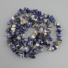 חרוזים סודאליט שבבי, קוטר 4-10x2-6mm ±, אורך 78cm ±