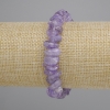 צמיד שבבי אמטיסט, מידות 9-15×4-6mm +-, אורך 18cm +- סטרץ'