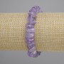 צמיד שבבי אמטיסט, מידות 9-15×4-6mm +-, אורך 18cm +- סטרץ'