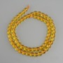 חרוזי ציטרין, כדור חלק, קוטר 6 mm ±, אורך חוט 38 cm ±