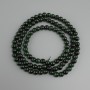 חרוזים עין הנמר ירוק (מלאכותי) כדור חלק, קוטר 8mm+-, אורך 80cm+- על חוט ניילון