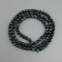 חרוזי עין הנמר (סינתטי) כדור חלק, קוטר 8mm±, אורך 80cm± על חוט