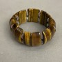 צמיד עין הנמר, חוליה 25×10 mm ± עם תוספות מתכת, אורך 18 cm ± (בסיס סטרץ')