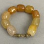 צמיד אגט מלוטש 19x16mm+-, אורך 18cm +- אלסטי
