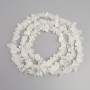 חרוזים קריסטל הררי (שבבים), קוטר 8–17×4–10 mm ±, אורך כ-78 cm ± על חוט