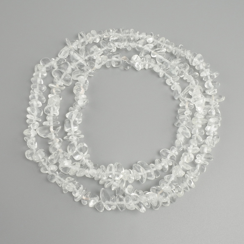 חרוזים קריסטל הררי שבבים, קוטר 7-15×3-6mm ±, אורך 78cm ± על חוט