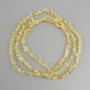 חרוזים ציטרין שבבי, קוטר 4–7.5×2–3.5 מ"מ ±, אורך כ-80 ס"מ ± על חוט דייג