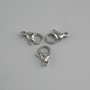 מחיר ל-1 יח'. סגר קרבינה, קוטר 12x6 mm, צבע מתכת כסוף