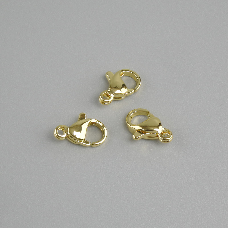 מחיר ל-1 יח'. סוגר קרבין, קוטר 15x8 mm, צבע המתכת זהוב
