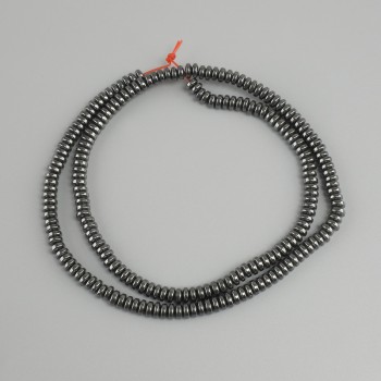 חרוזי המטיט רונדל, קוטר 4×2 mm ±, אורך חוט 40 cm ±