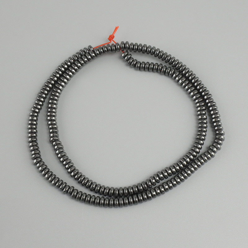 חרוזי המטיט רונדל, קוטר 4×2 mm ±, אורך חוט 40 cm ±