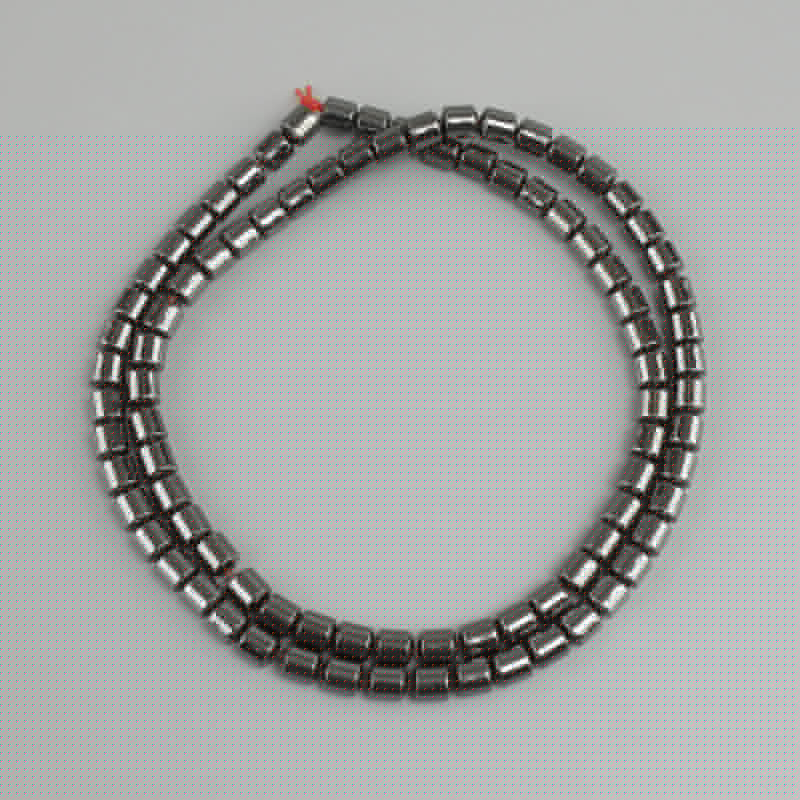 חרוזים המטיט גליל, קוטר 4×4mm ±, אורך 40m+