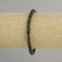 צמיד אובסידיאן שמשי קוביות מחודדות, ממד 4x4mm +-, אורך 18cm +-, סטרץ'