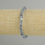 צמיד קיאניט, קוביות מפוסלות, קוטר 4×4 mm ±, אורך 18 cm ±, סטרץ'