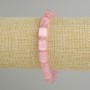 צמיד עין החתול ורוד בצורת גליל, מידות 11×7.5 mm ±, אורך 18 cm ±, בסיס אלסטי