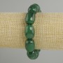 צמיד אגט בצורת חבית, קוטר 18×13mm ±, אורך 18cm ±, על בסיס סטרץ'