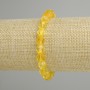 צמיד ציטרין רב־פני, מידות 8×7mm ±, אורך 18cm ±, אלסטי